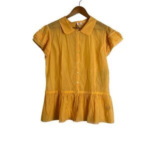 NWT! Rocket light orange cotton & silk blend top